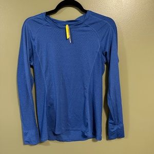 NWOT NEW Love Glory top Workout shirt long sleeve blue